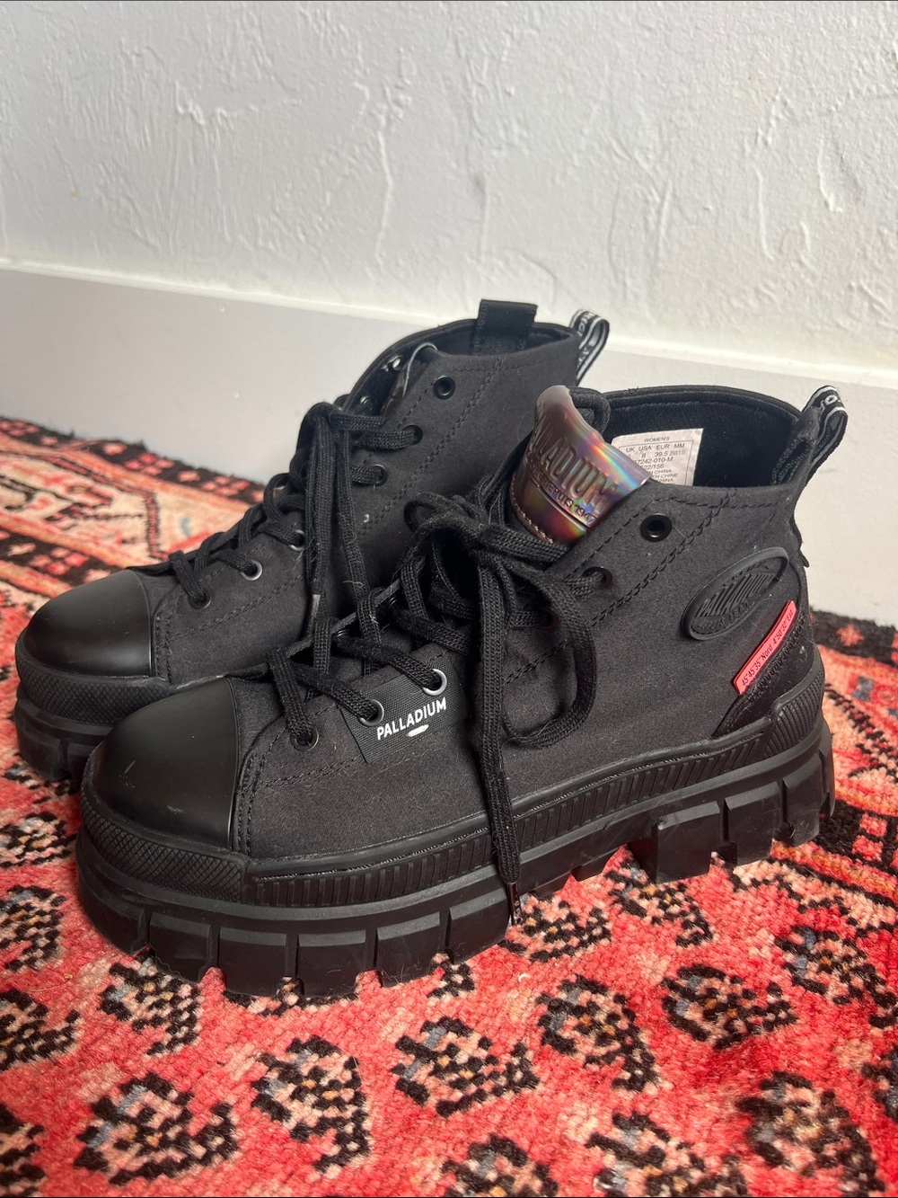 Palladium BLACK REVOLT HI TX PLATFORM SNEAKERS